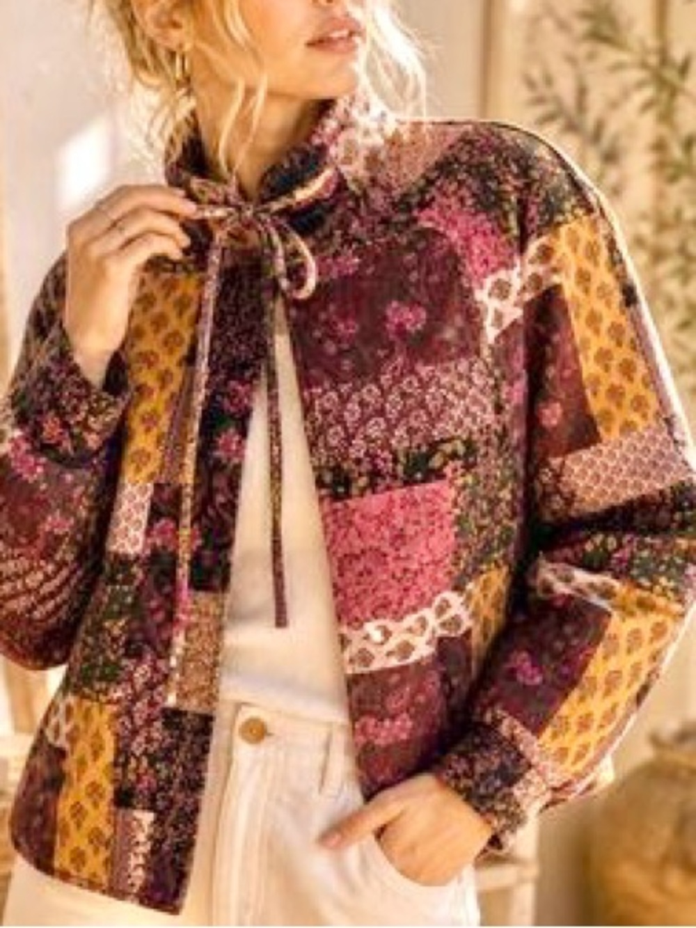 CIDER Boho Patchwork quilted jacket